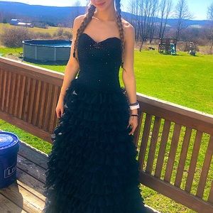Elegant Black XCite Prom Dress
